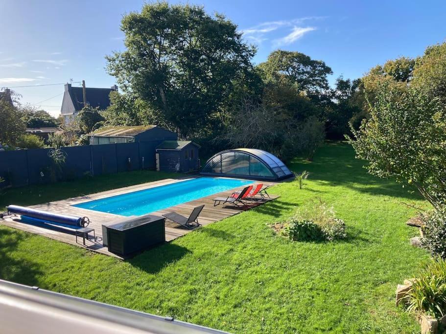 Le Gite Marie-Galante : Belle Maison D'Hotes Avec Acces Piscine En Ete Lanmeur Exterior foto